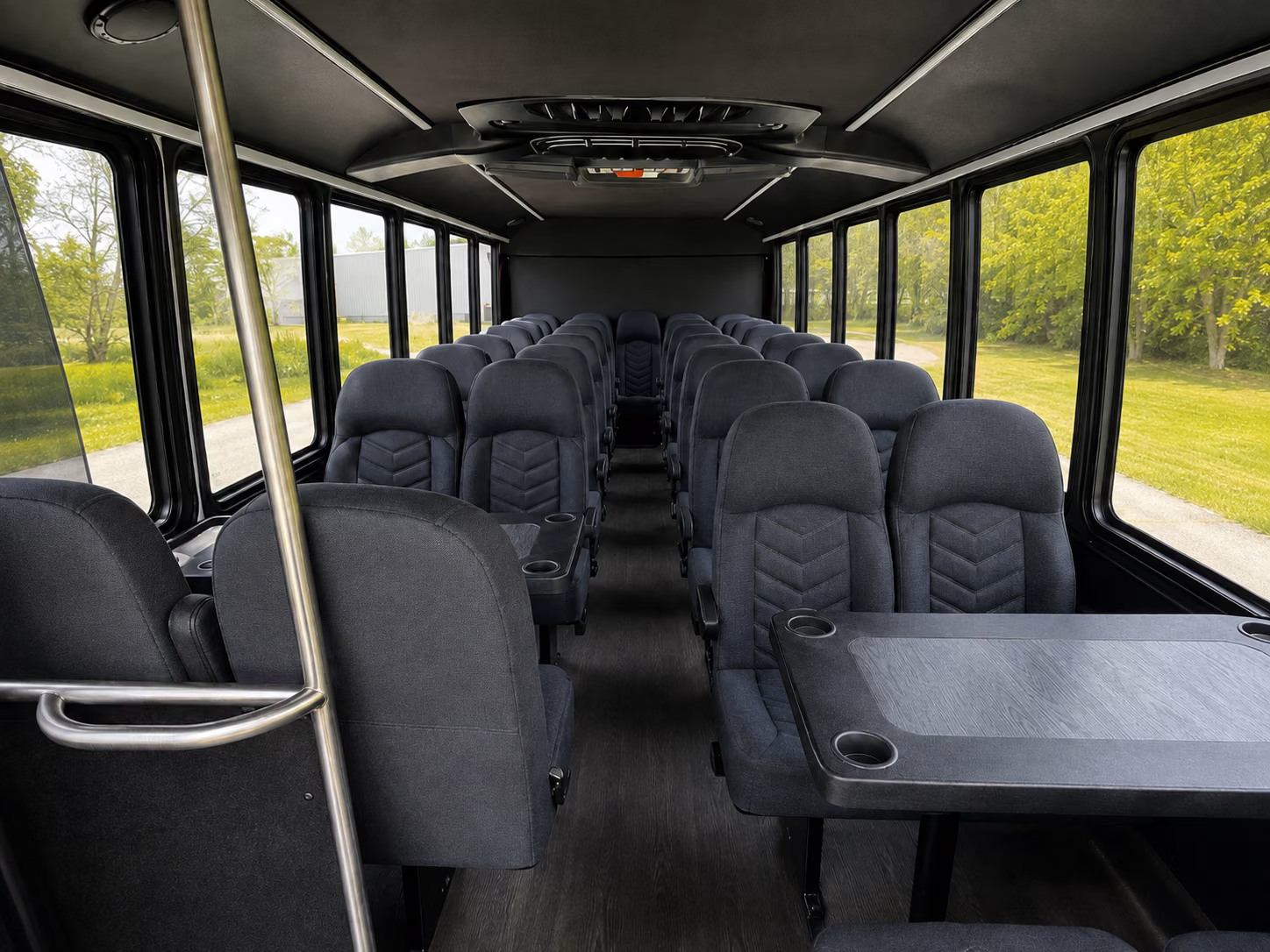 salem 18 passenger minibus inside