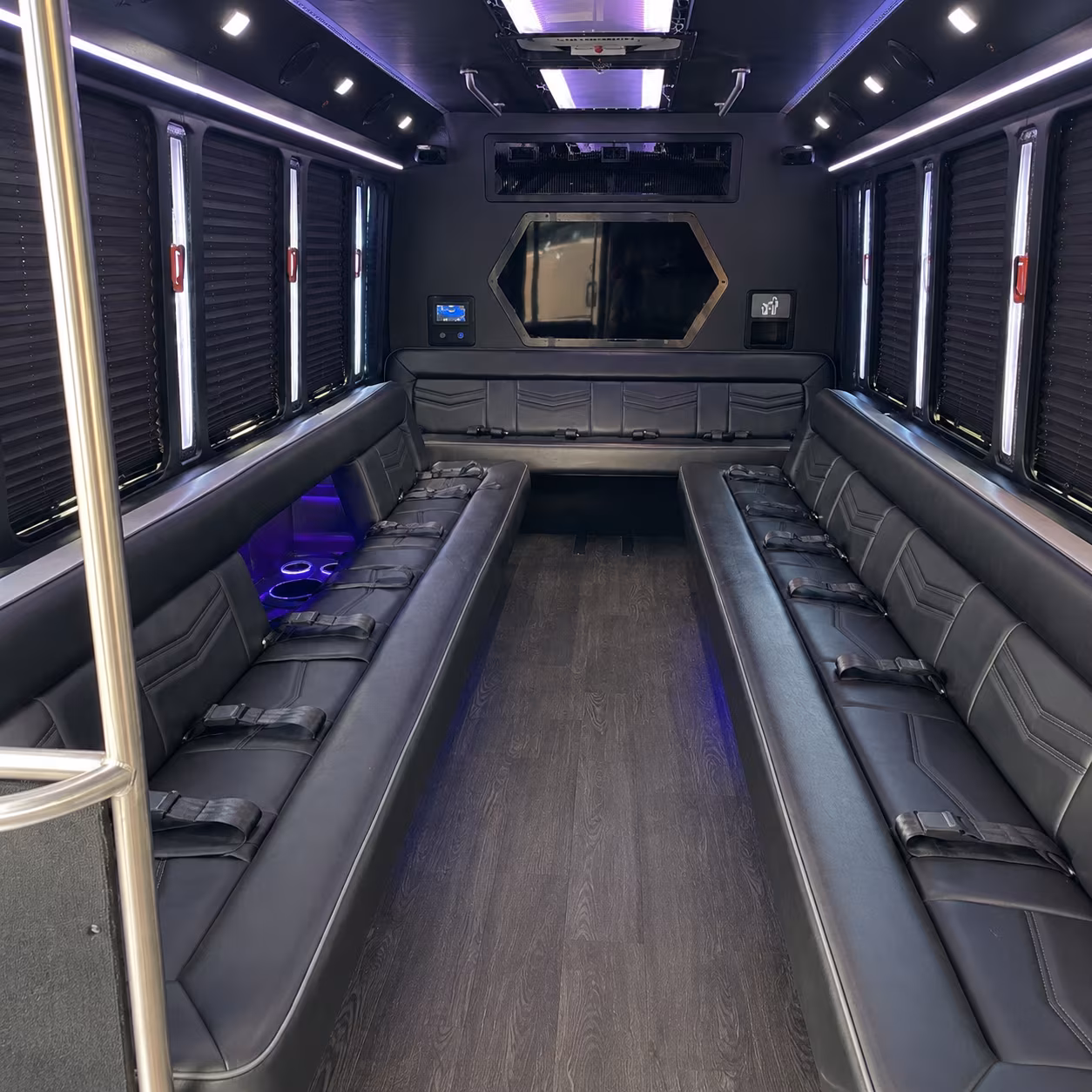 salem 18 passenger party bus interior