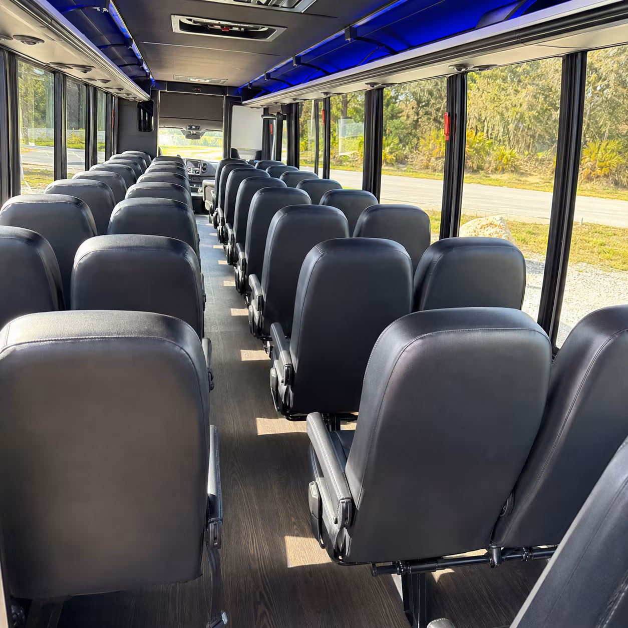 salem 25 passenger minibus inside