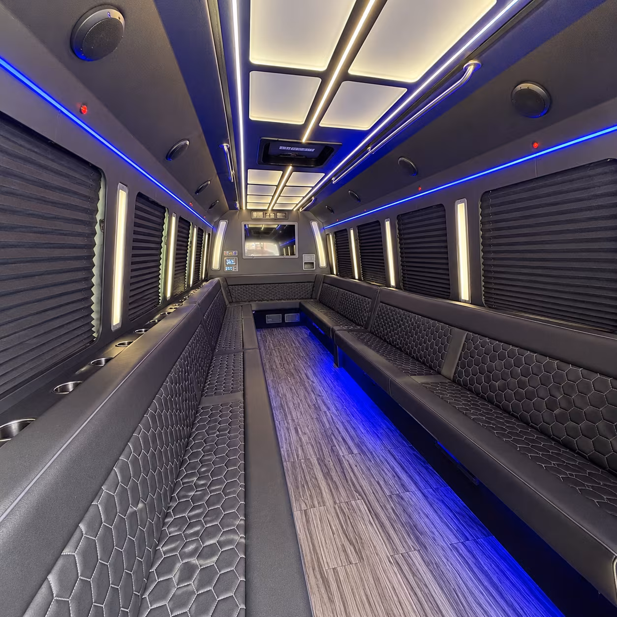 salem 30 passenger party bus interior