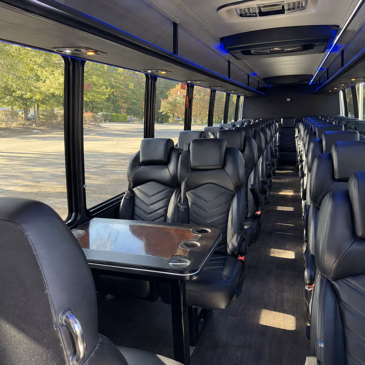 salem 35 passenger minibus interior