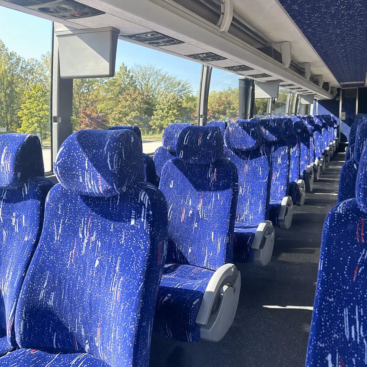 salem 56 passenger charter bus interior